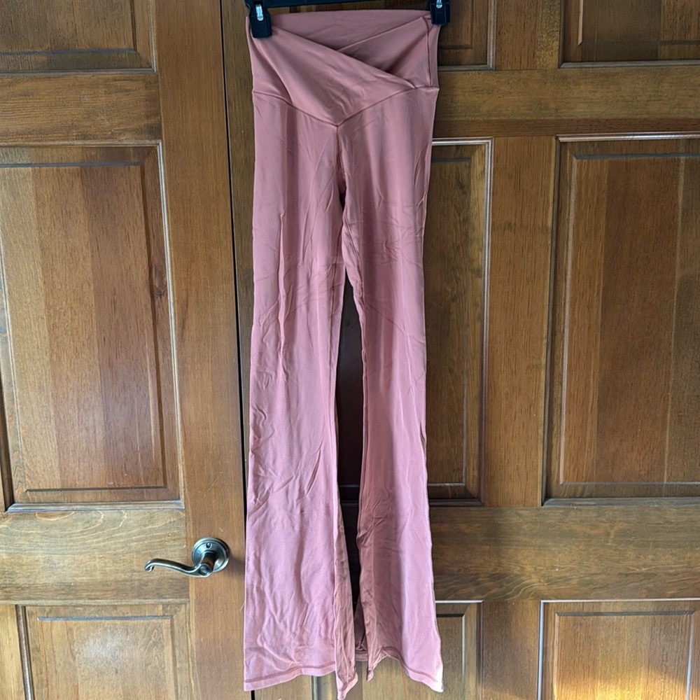 OFFLINE by Aerie Real Me High Waisted Crossover Flare Leggings | Medium Long